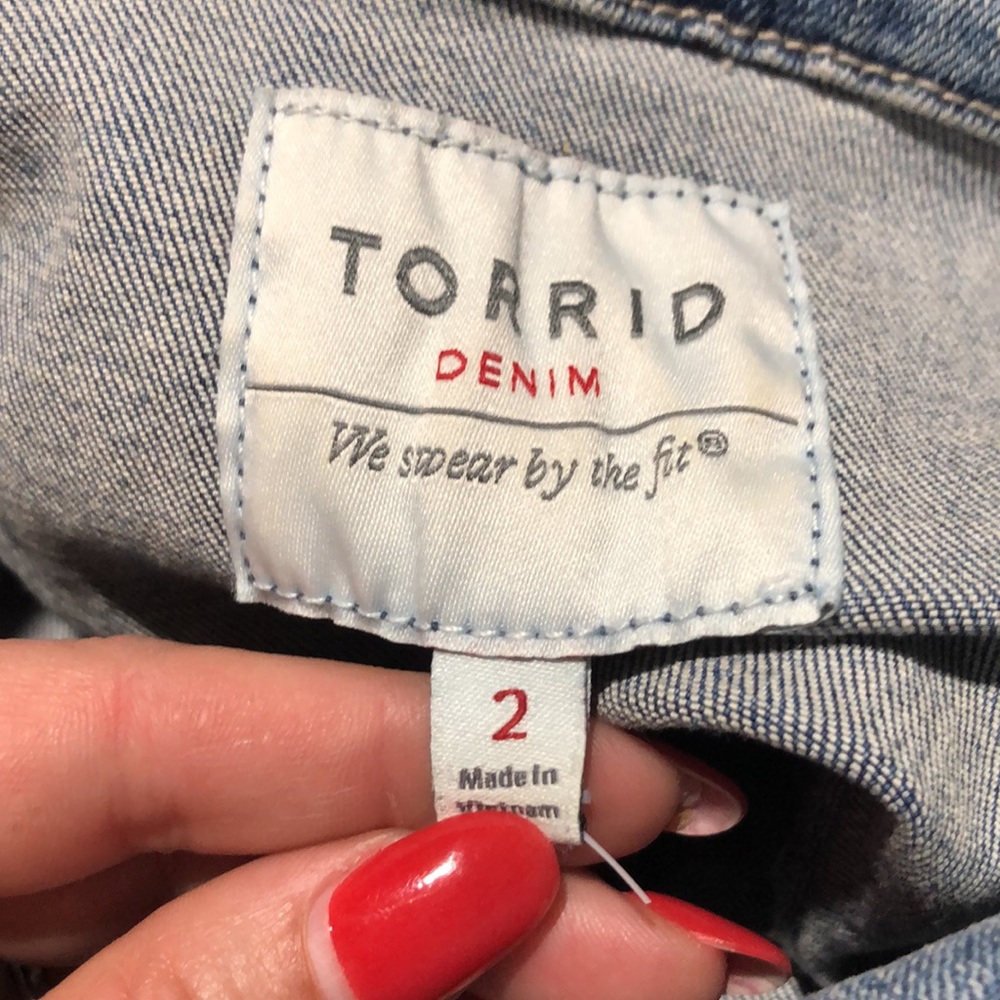 Torrid denim vest size 2X - Picture 7 of 8